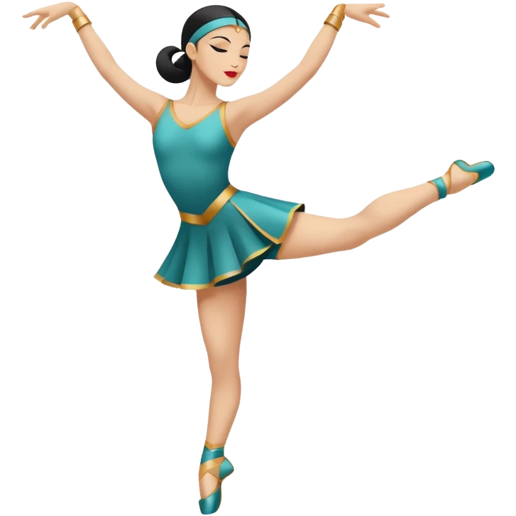 North-East (NE): "dancer_northeast: Create a minimal flat-vector dancer icon facing north-east. Pose same dynamic motion rotated to face NE. Black stroke 2px on transparent background, square canvas 1:1, SVG vector style, no text or facial features." emoji