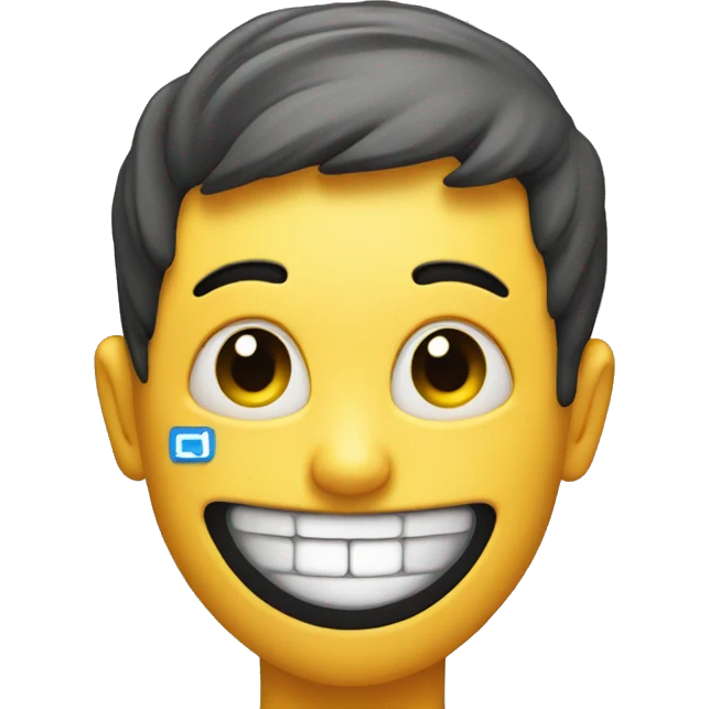 Smile head with a plus sign on the side of the head  emoji