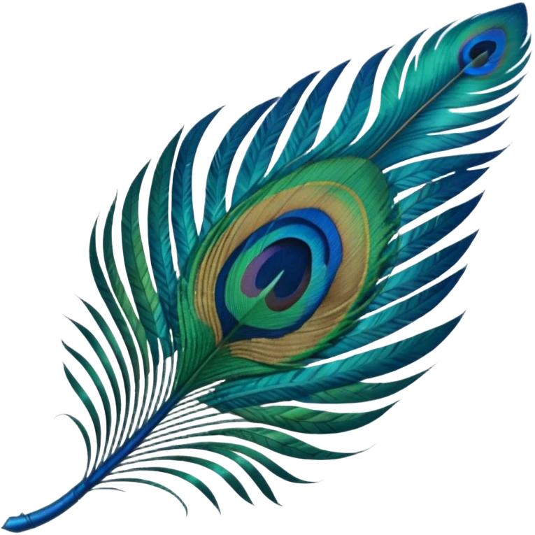 Create an emoji of peacock one feather  emoji