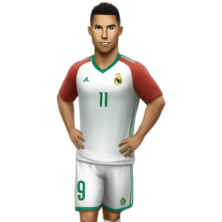 Ronaldo like a goat emoji