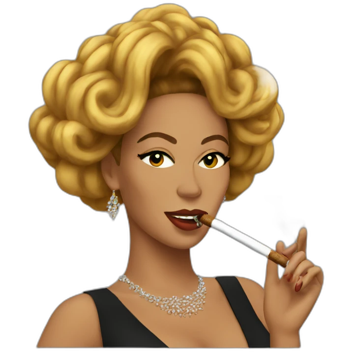 beyonce smoking cigar emoji