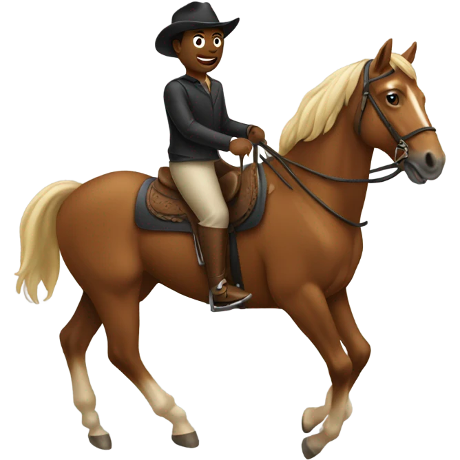 Someone riding a horse  emoji