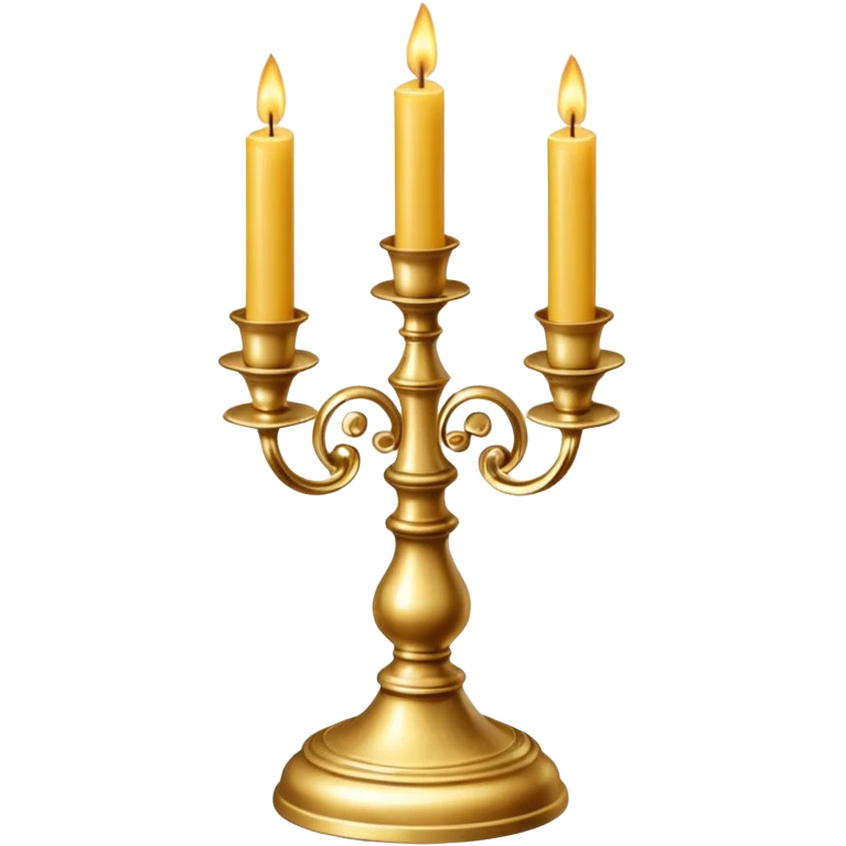 golden candle stand emoji