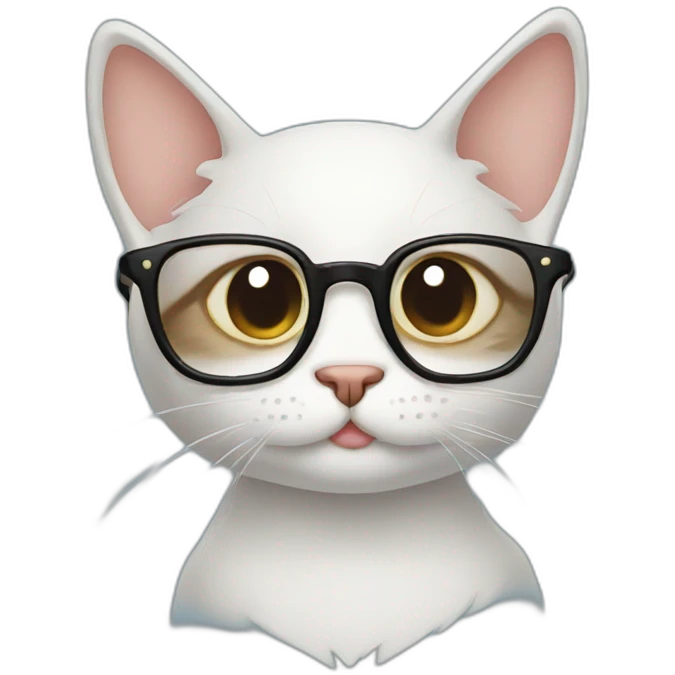 cat ekspression with glasess emoji