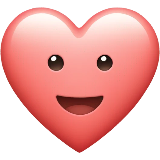 Pastel red heart  emoji