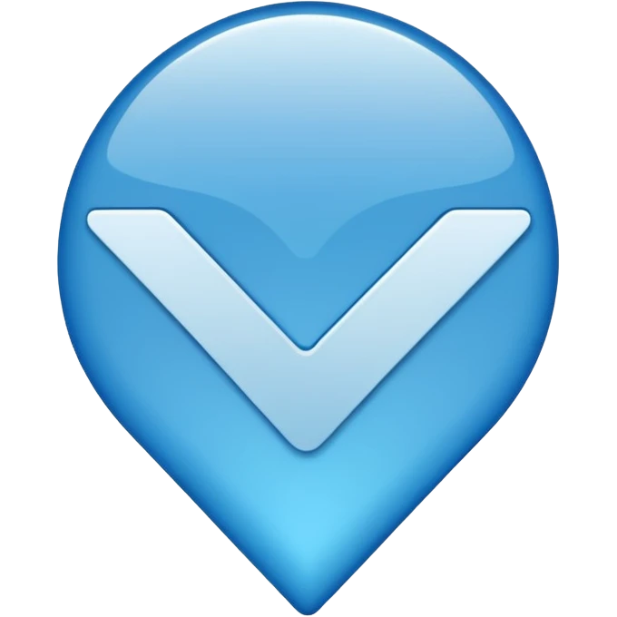 Blue tick mark emoji