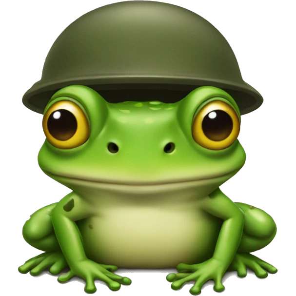 Army frog emoji
