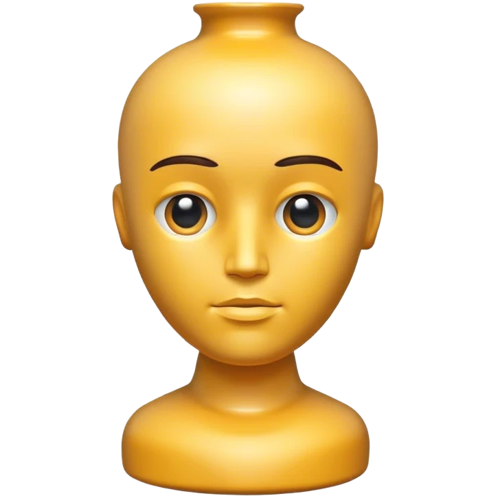Vase human head  emoji