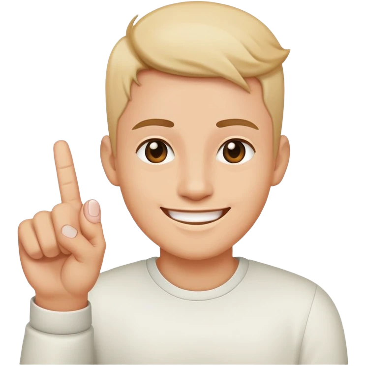 smiling with middle finger up emoji