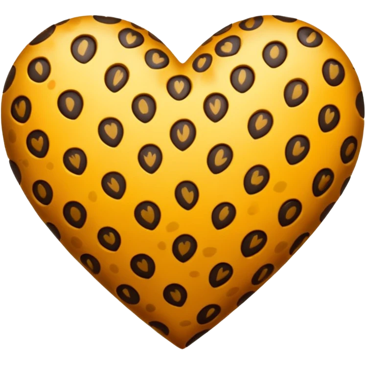 Leopard heart  emoji