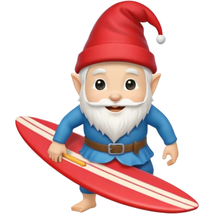 Surfing gnome emoji