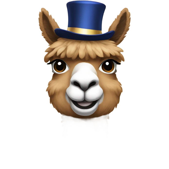 Alpaca new years emoji