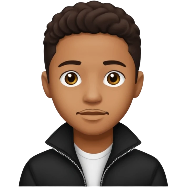Lil Fizz with dark brown hair emoji