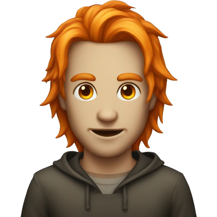 A daemon with orange hair emoji