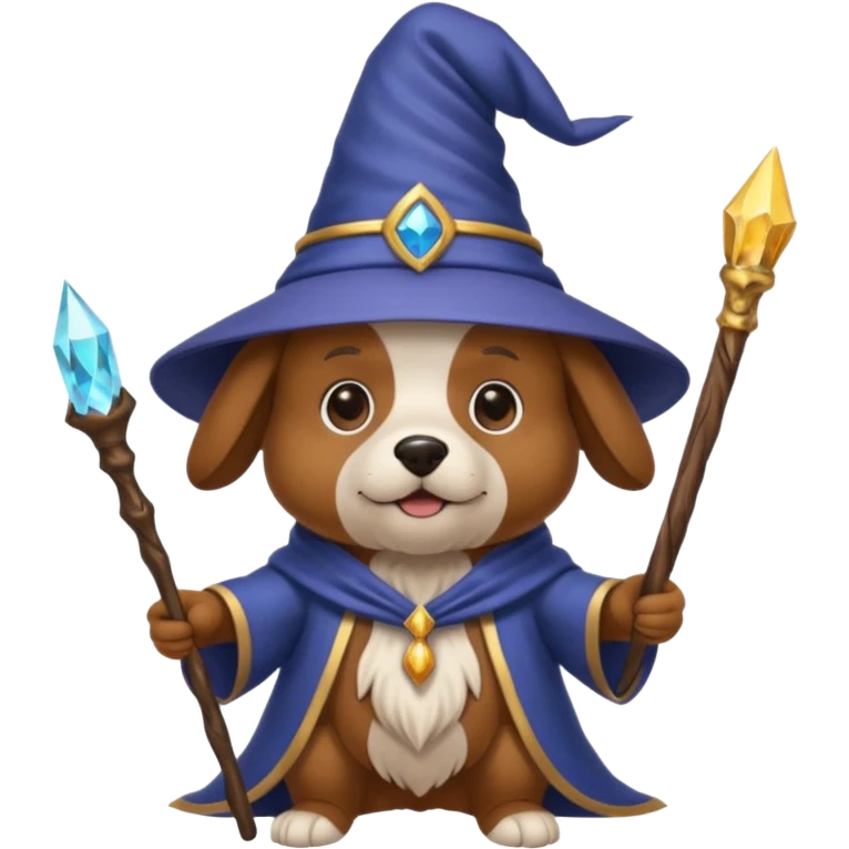 Dog wizard emoji