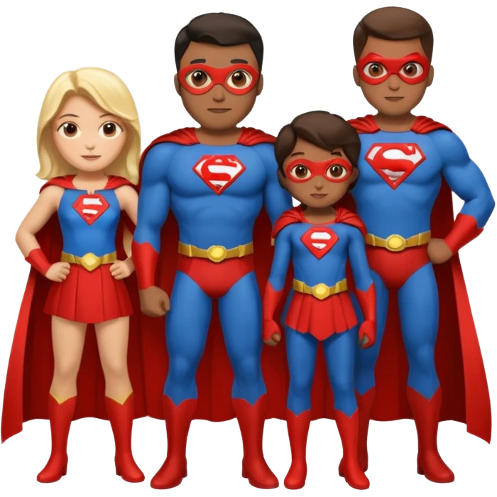 superhero family   family  emoji