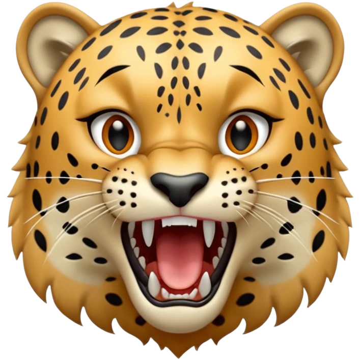 Leopard roar emoji