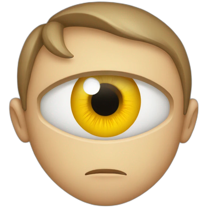 single eye that looks powerful  emoji