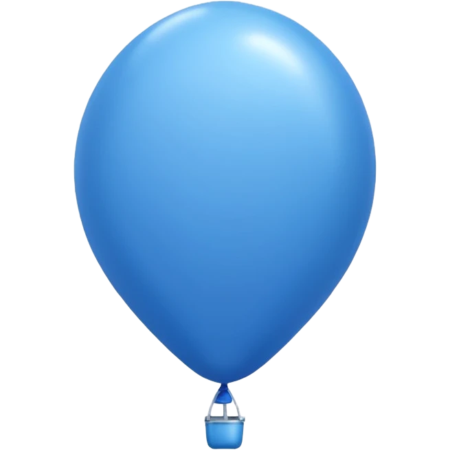 balão azul emoji