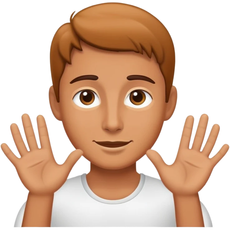 Personaje dando los buenos días emoji