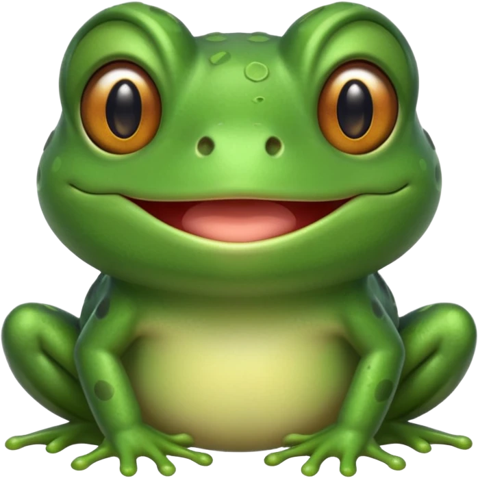 Frog smiling emoji