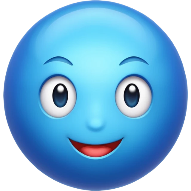 Blue emoji