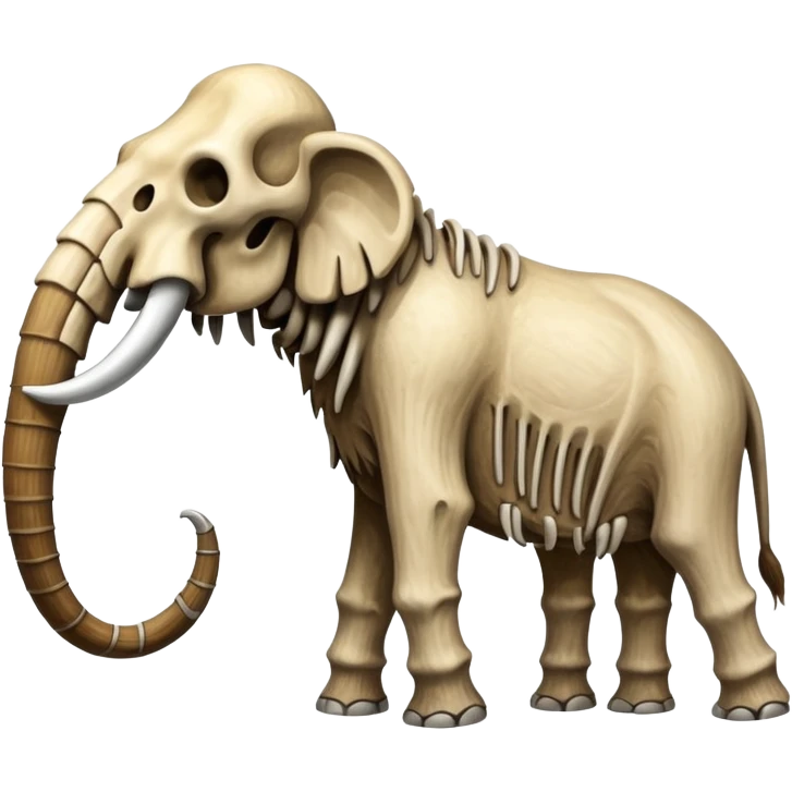 skeleton of a mammoth   emoji