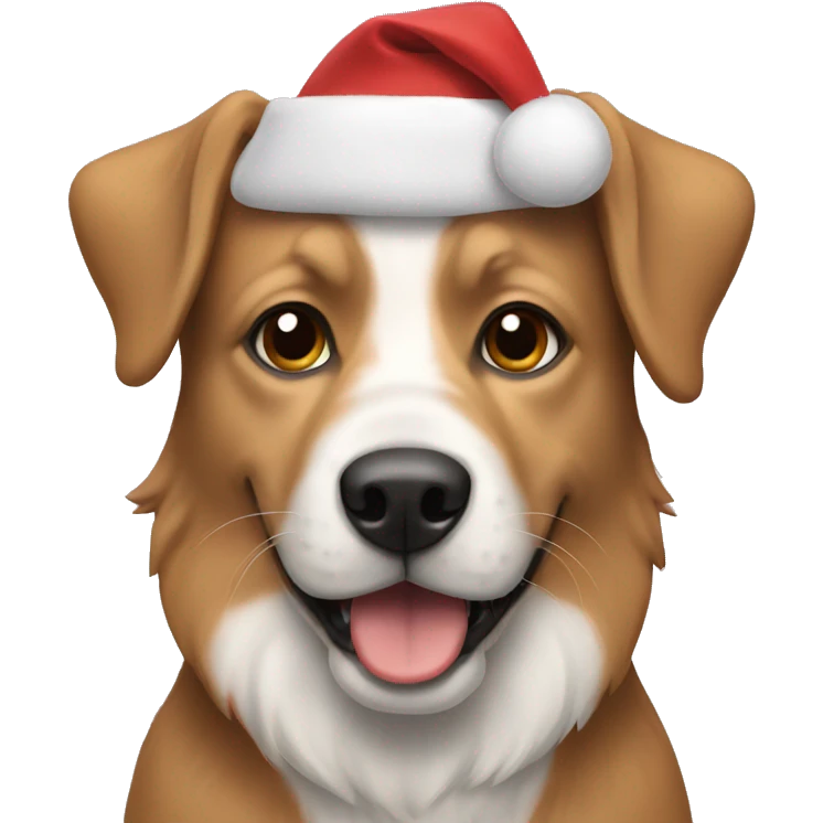 dog christmas emoji