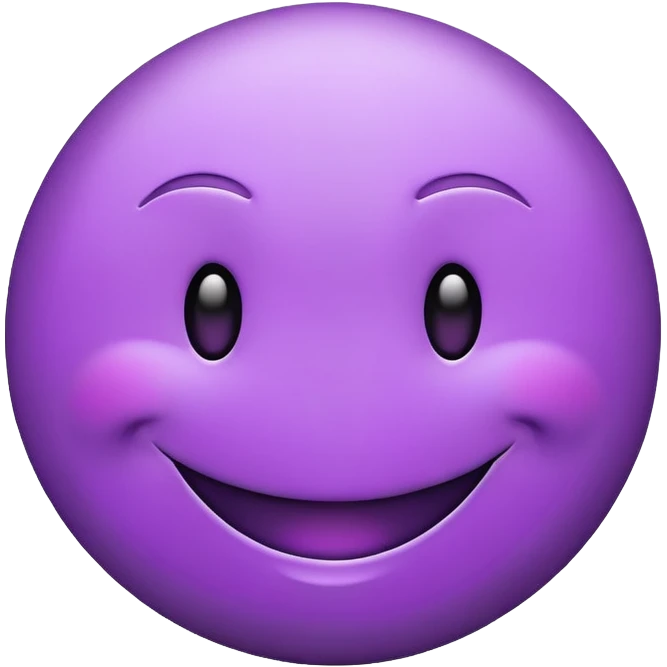 Purple smiley face emoji