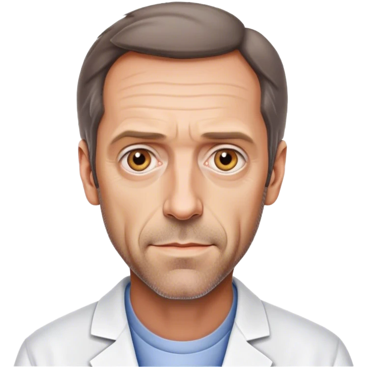 Dr house md photorealistic pencil emoji