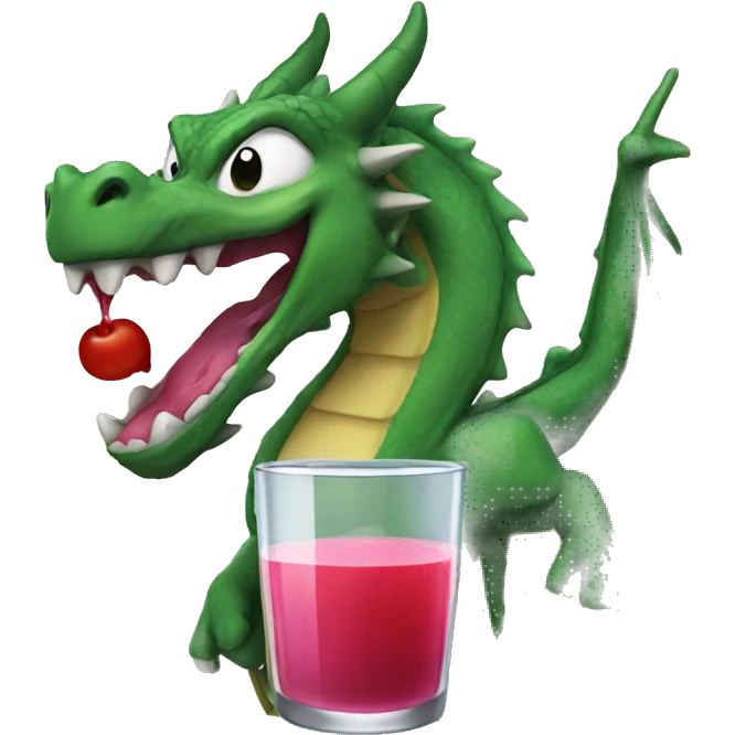 Dragon juice emoji