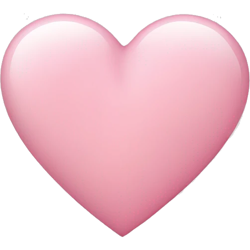 light pink heart emoji