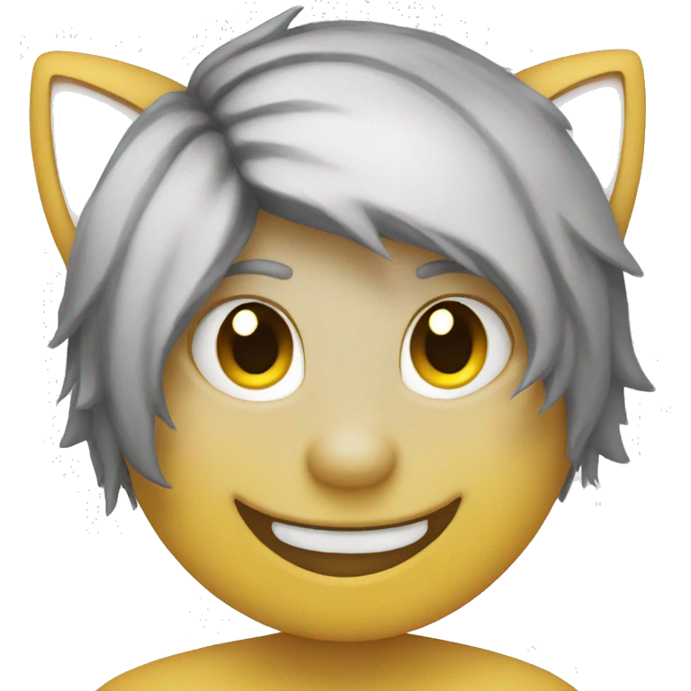 smiley face with cat ears emoji