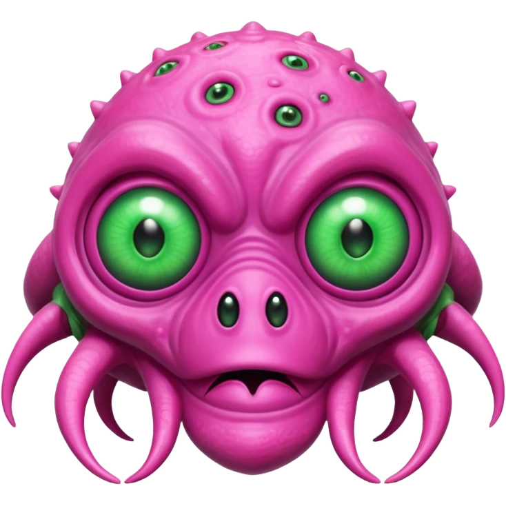 Pink alien monster emoji