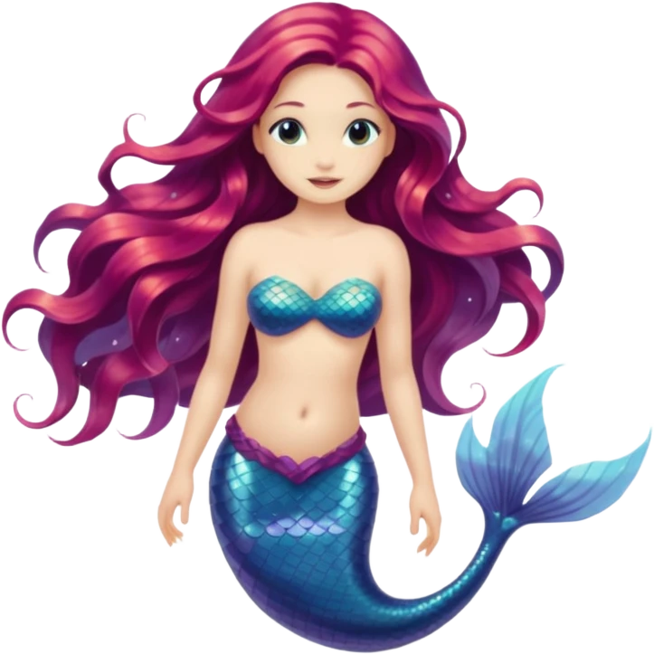 mermaid half body emoji