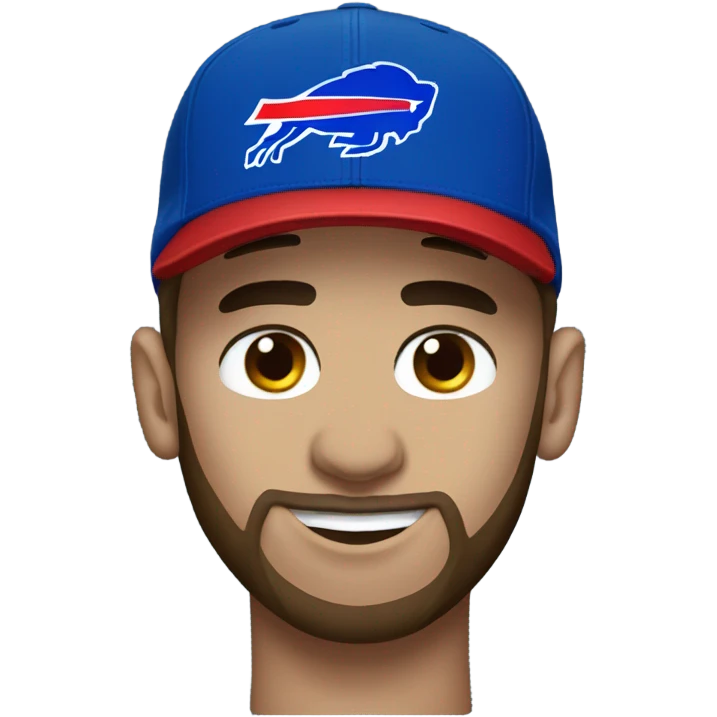 Messi with Buffalo Bills hat emoji