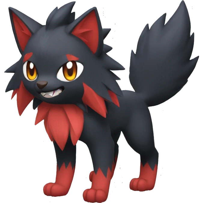 Litten-Zoroark full body emoji