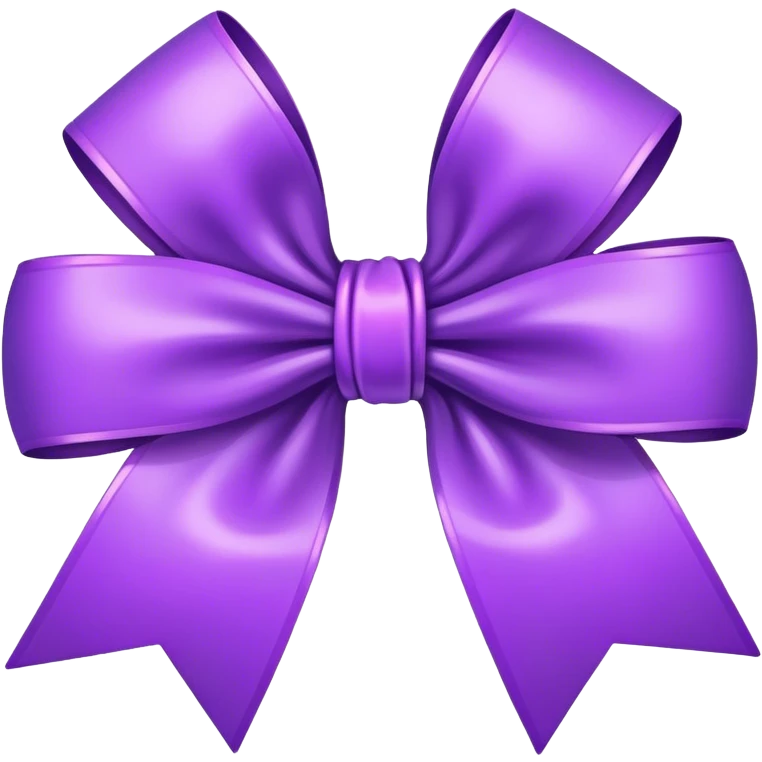 Purple bow emoji
