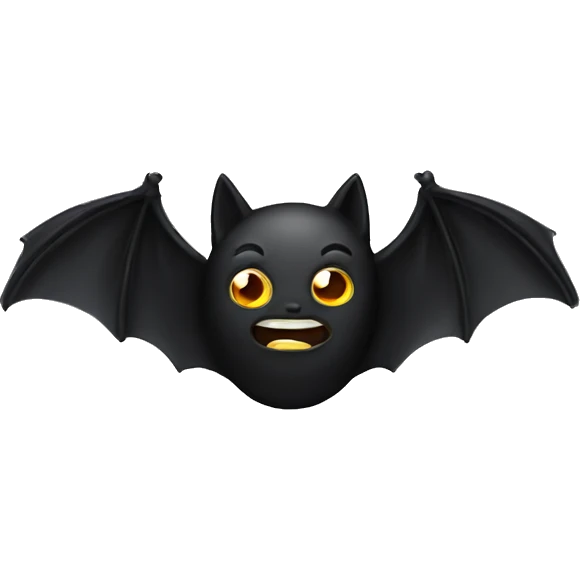 black bat emoji