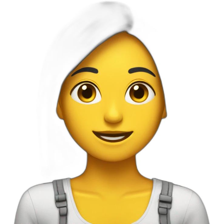 chica con abanico emoji
