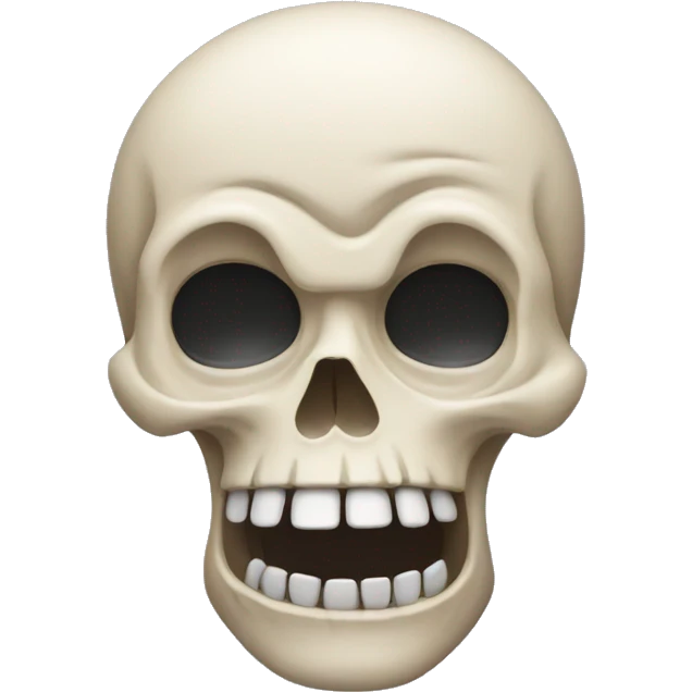 Shocked skull face  emoji