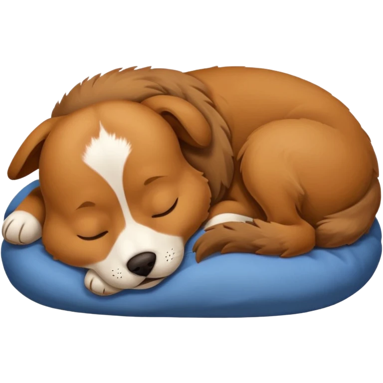 Sleeping dog emoji