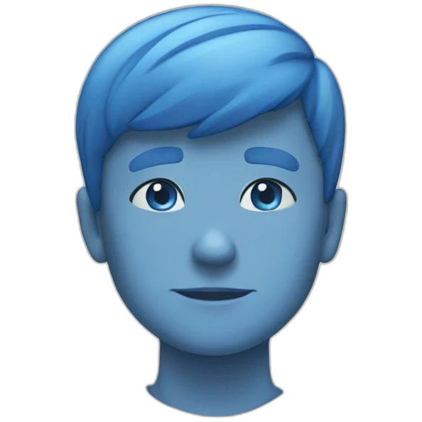 Blue emoji