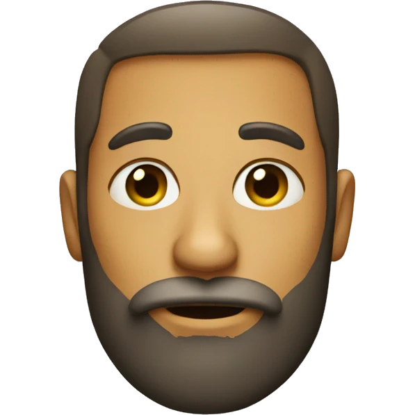 Face with beard emoji