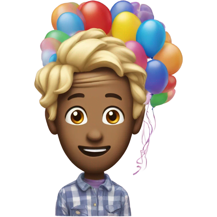 Happy birthday Balloon 8 years emoji