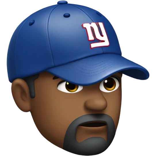 Frowning New York Giants Fan emoji