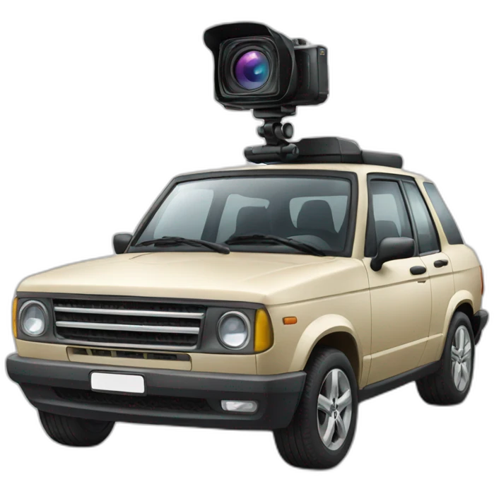 Car with camera emoji