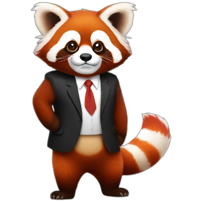 Red panda as trump emoji