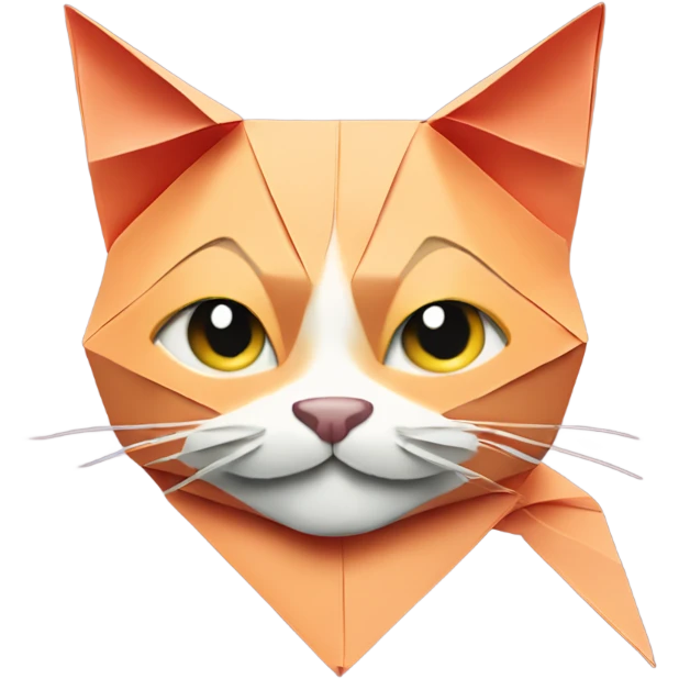 cat smiling origami saumon emoji