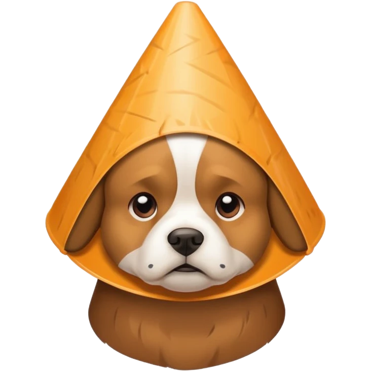 Dog wearing the cone of shame  emoji